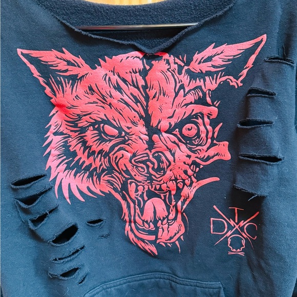 Black and Red Graphic Sweatshirt - Picture 2 of 5